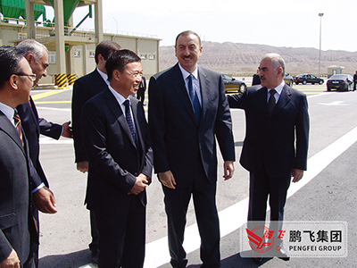 总裁王家安与阿塞拜疆总统伊利哈姆·阿利耶夫共同出席龙珠体育(中国)官方网站集团承建的阿塞拜疆纳希切万水泥厂周年庆典